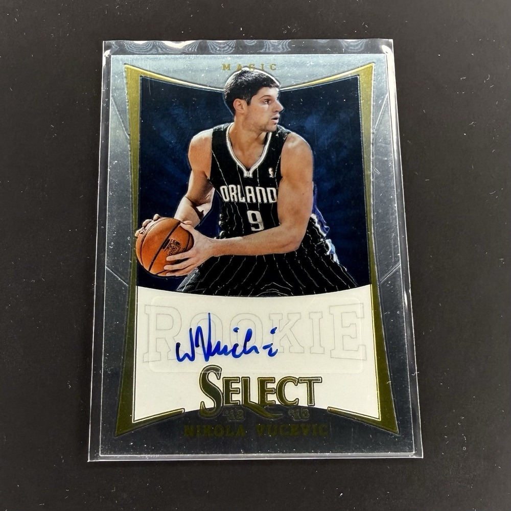 Nikola Vucevic Rookie Auto 2012-13 Panini Select RC Autograph /399 Magic #180